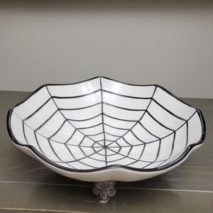 Black and White Spiderweb Bowl